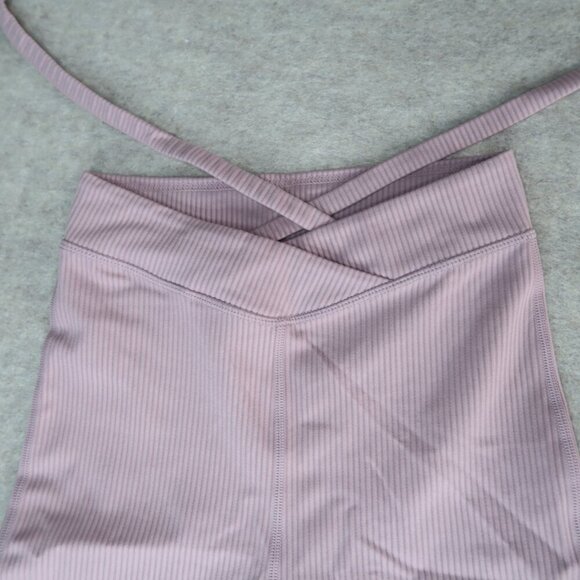 NWOT For Love & Lemons Chloe Biker Shorts Pink Ribbed Waist Strap Women's XS - Picture 4 of 12